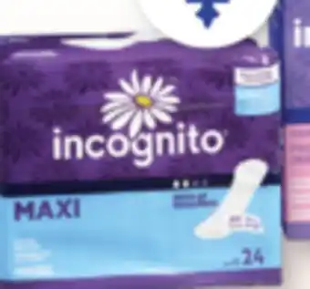 Familiprix INCOGNITO, Selected pads or pantiliners offer