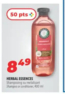 Familiprix HERBAL ESSENCES, Shampoo or conditioner, 400 ml offer