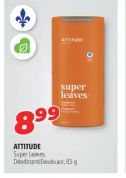 Familiprix ATTITUDE, Super Leaves, Deodorant, 85 g offer