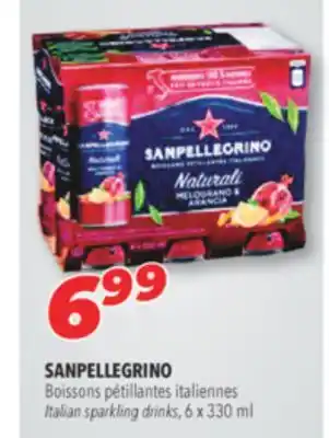 Familiprix SANPELLEGRINO Italian sparkling drinks, 6 x 330 ml offer