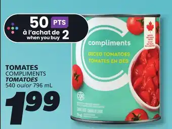 IGA COMPLIMENTS TOMATOES offer