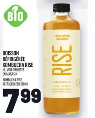Metro BOISSON RÉFRIGÉRÉE KOMBUCHA RISE | KOMBUCHA RISE REFRIGERATED DRINK offer