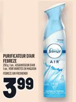 Metro PURIFICATEUR D'AIR FEBREZE | FEBREZE AIR FRESHENER offer