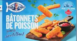 IGA HIGH LINER FROZEN BREADED FISH STICKS offer