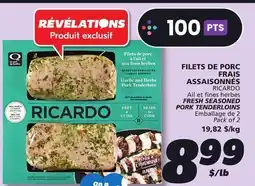 IGA RICARDO FRESH SEASONED PORK TENDERLOINS offer