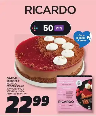 IGA RICARDO FROZEN CAKE offer