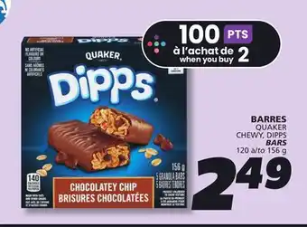 IGA QUAKER DIPPS BARS offer