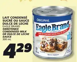 IGA EAGLE BRAND SWEETENED CONDENSED MILK OR DULCE DE LECHE SAUCE offer