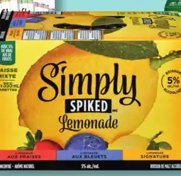IGA SIMPLY SPIKED ALCOHOLIC MALT BEVERAGE offer