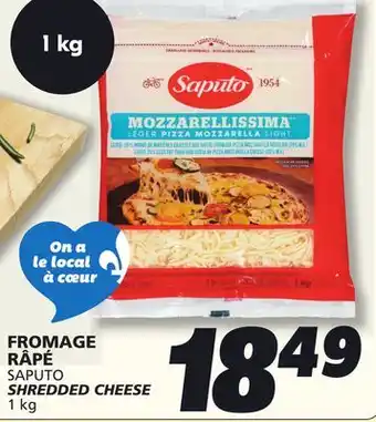 IGA SAPUTO SHREDDED CHEESE offer