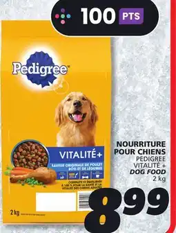 IGA PEDIGREE VITALITÉ + DOG FOOD offer