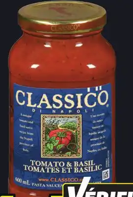 IGA CLASSICO PASTA SAUCE offer