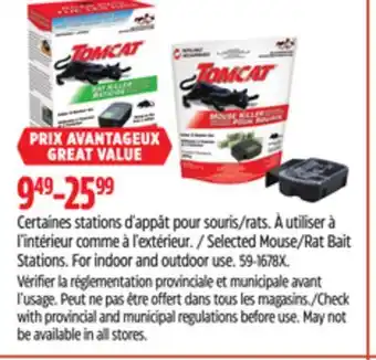 Canadian Tire Selected Mouse/Rat Bait Stations offer