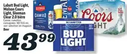 Marché Richelieu LABATT BUD LIGHT, MOLSON COORS LIGHT, SLEEMAN CLEAR 2.0 BIÈRE | BEER offer