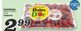 Marché Richelieu CANNEBERGES | CRANBERRIES offer