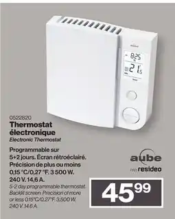 Patrick Morin AUBE Electronic Thermostat offer