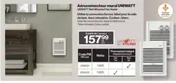 Patrick Morin UNIWATT Wall-Mounted Fan Heater offer