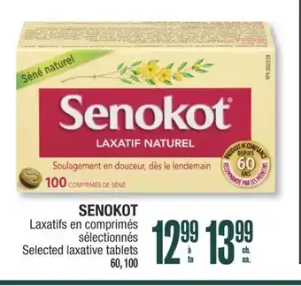 Jean Coutu SENOKOT Selected laxative tablets offer
