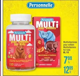 Jean Coutu PERSONNELLE Multivitamins for kids offer