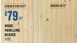 Canac Wood Panelling offer