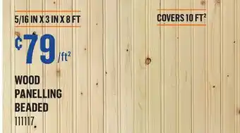 Canac Wood Panelling offer
