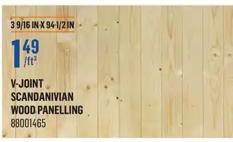 Canac V-Joint Scandanivian Wood Panelling offer