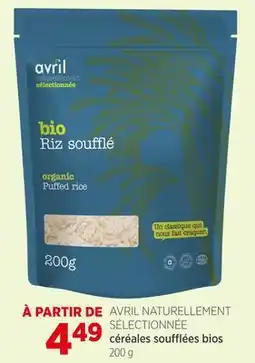 Avril céréales soufflées bios offer