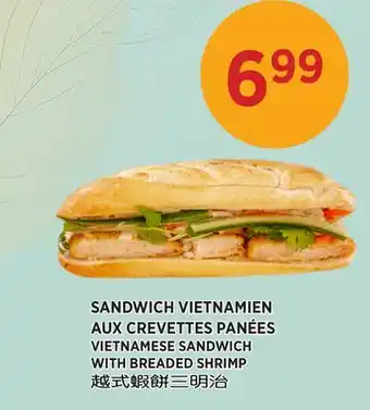 Kim Phat VIETNAMESE SANDWICH WITH BREADED SHRIMP offer