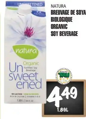 Marches Tau BREUVAGE DE SOYA BIOLOGIQUE NATURA offer