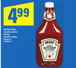 Maxi ketchup Heinz | ketchup 750 mL/1 L offer