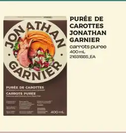 Maxi purée de carottes Jonathan Garnier| carrots puree 400 mL offer