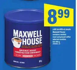 Maxi café torréfié et moulu Maxwell House | roast and ground coffee offer