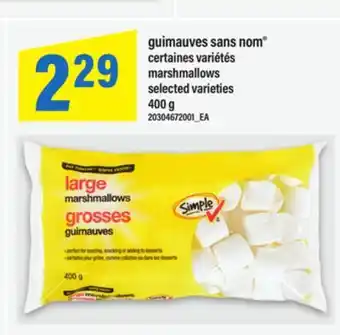 Maxi GUIMAUVES SANS NOM | MARSHMALLOWS, 400 G offer