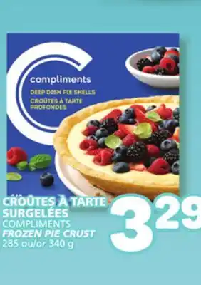 Marché Bonichoix COMPLIMENTS FROZEN PIE CRUST offer