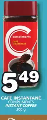 Marches Tradition COMPLIMENTS INSTANT COFFEE offer