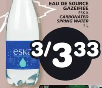 Marches Tradition ESKA CARBONATED SPRING WATER offer