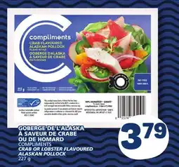 Marché Bonichoix COMPLIMENTS CRAB OR LOBSTER FLAVOURED ALASKAN POLLOCK offer