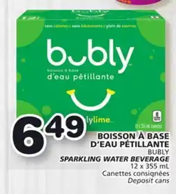 Marches Tradition BUBLY SPARKLING WATER BEVERAGE offer