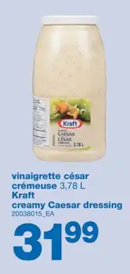 Wholesale Club VINAIGRETTE CÉSAR CRÉMEUSE 3,78 L offer