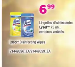 Provigo LINGETTES DÉSINFECTANTES LYSOL, 75 UN offer