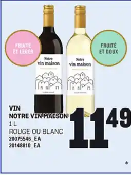 Provigo VIN NOTRE VIN MAISON, 1 L offer