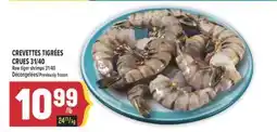Marché Adonis CREVETTES TIGRÉES CRUES 31/40 | RAW TIGER SHRIMPS 31/40 offer