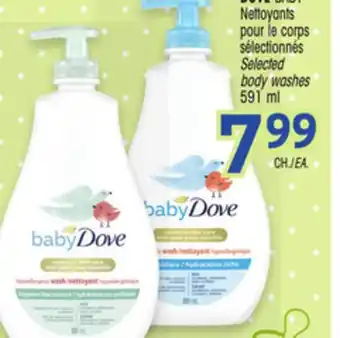 Uniprix DOVE BABY Nettoyants pour le corps sélectionnés/Selected body washes offer