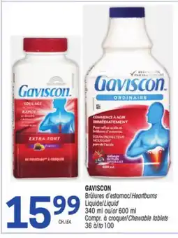 Uniprix GAVISCON Brûlures d'estomac/Heartburns offer