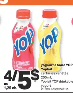 L'Intermarché YOGOURT À BOIRE YOP, 200 mL offer