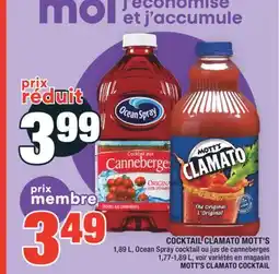 Super C COCKTAIL CLAMATO MOTT'S | MOTT'S CLAMATO COCKTAIL offer