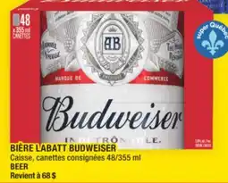 Super C BIÈRE LABATT BUDWEISER | BEER offer