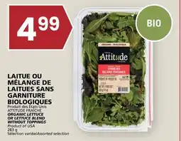 Rachelle-Bery Grocery ATTITUDE FRAÎCHE ORGANIC LETTUCE OR LETTUCE BLEND WITHOUT TOPPINGS offer
