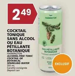 Rachelle-Bery Grocery HARRINGTON ALCOHOL-FREE TONIC COCKTAIL OR BOTANICAL SPARKLING WATER offer