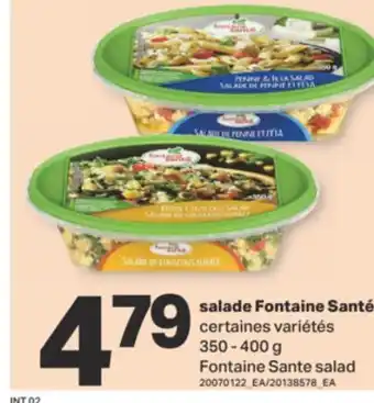 L'Intermarché SALADE FONTAINE SANTÉ,350 - 400 G offer